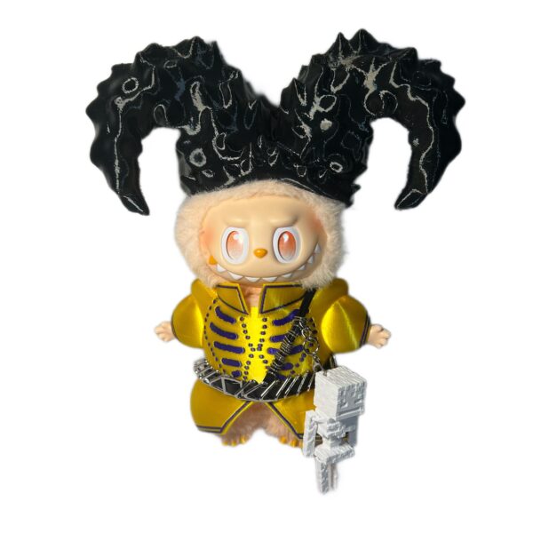 Lady Gaga Concert 2025 collectible – golden ram horn stage outfit