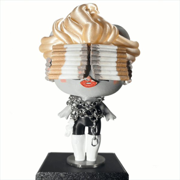 Lady Gaga Telephone MV 2010 blind box figure set featuring 10 unique designs with iconic outfits and props for collectors